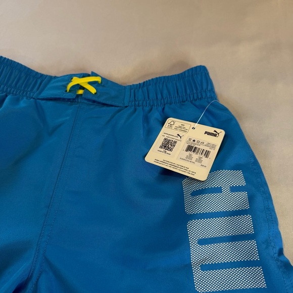Puma Swim Trunks Board Shorts Boys Youth Turquoise Blue Size M (10-12) - Picture 4 of 14